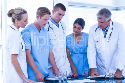 Medical team having a meeting