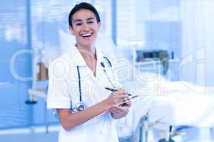 Nurse smiling at the camera