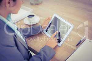 Businesswoman using digital tablet