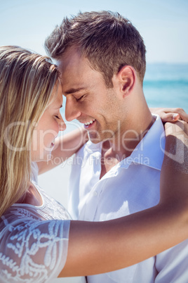 Happy couple on the beach