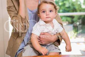 Portrait of a child looking at camera