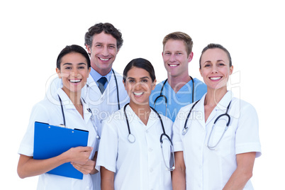 Doctors and nurse standing together