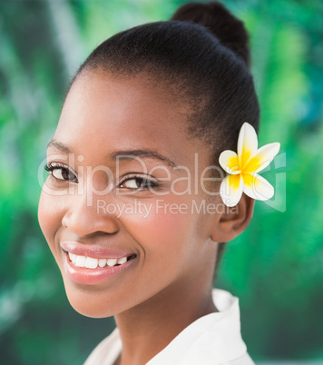 Close up portrait of a beautiful young woman