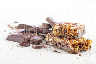 cereal bar with chocolate