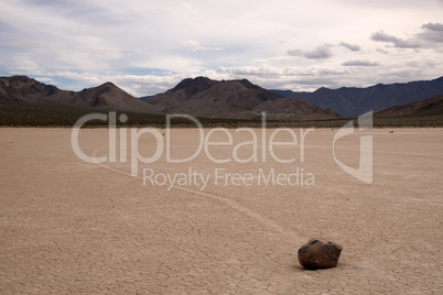 Wandernde Felsen, Death Valley NP, Kalifornien, USA