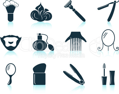Set of barber icons