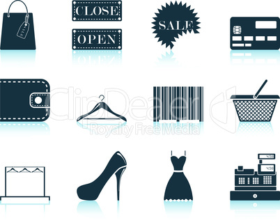 Set of shopping icon