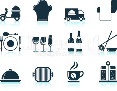 Set of restaurant icon