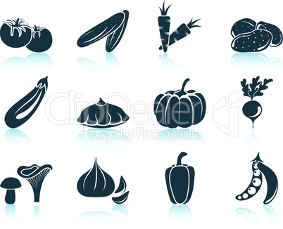 Set of vegetables icon