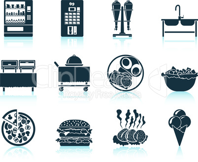 Set of restaurant icon