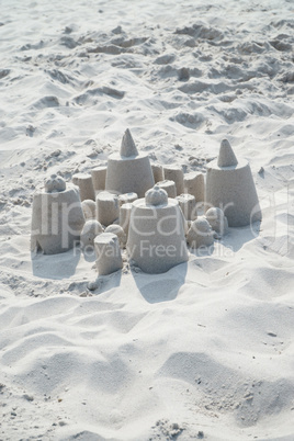 Small sand castle