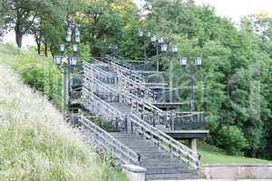 stairs in the city park