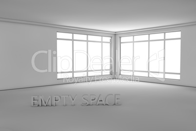 white plain empty room