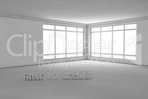 white plain empty room