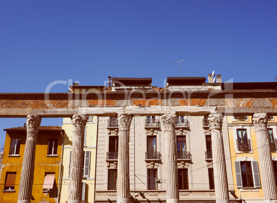 Retro look Colonne di San Lorenzo Milan