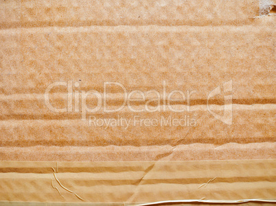 Retro look Brown corrugated cardboard background