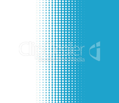 Verlauf von Punkten als Hintergrund blau weiss