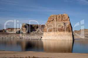 Lone Rock, Lake Powell, Arizona, USA