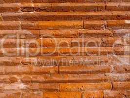 Retro look Red bricks background