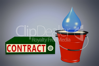 File folders and tears bucket, contract
