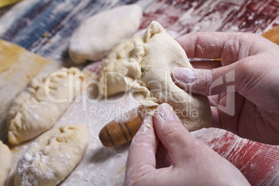 cooking homemade pies