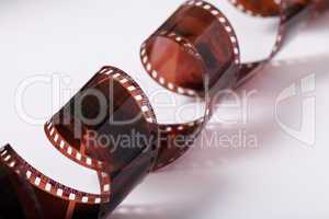 photographic film negative isolated