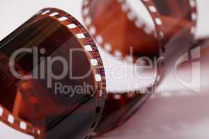 photographic film negative isolated