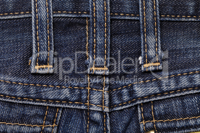 Jeans close-up seam texture