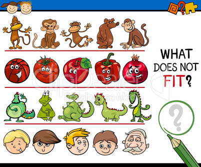 what does not fit game cartoon