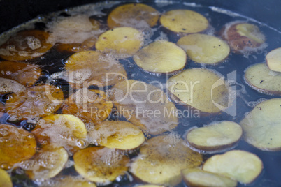 juicy fried potatoes