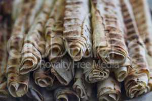 toasted rolls of pita