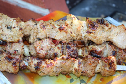 cooked appetizing barbecue