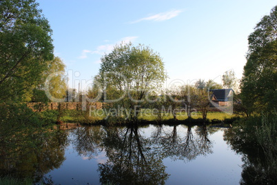 Picturesque lake in the privat possesion