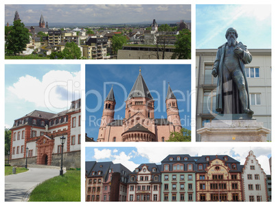 Mainz landmarks collage