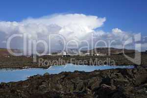 Geothermal bath Blue Lagoon in Iceland