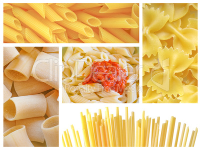 Pasta collage