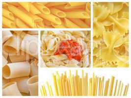 Pasta collage