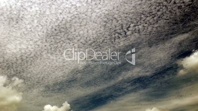 Cloudy sky, time lapse