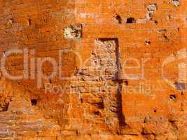 Retro look Red brick wall