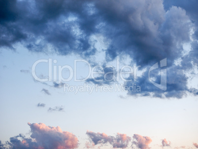 Blue sky with clouds background