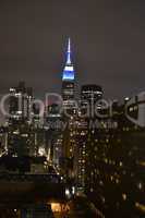 Empire State Building at night