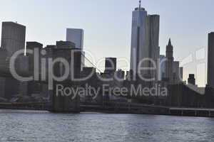 Brooklyn bridge from the East River