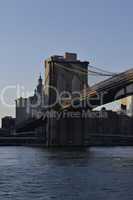 Brooklyn bridge from the water