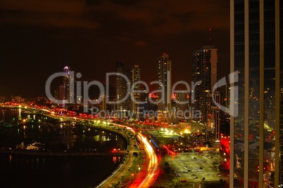 Panama City at night