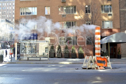 NYC street steaming