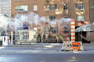 NYC street steaming