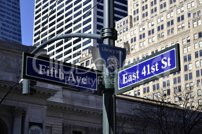 Library way sign