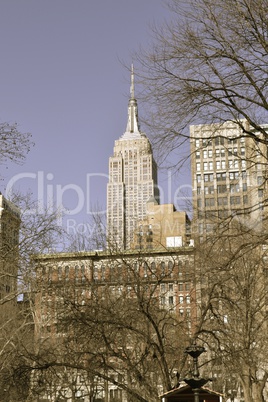Empire State Building from the Madison Square Park