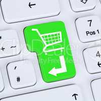 Internet Konzept online Shopping E-Commerce bestellen und einkau