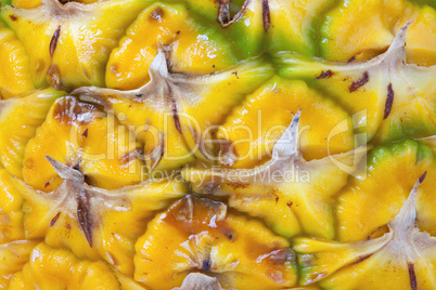 Macro textured background of pineapple